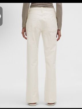 Lululemon NWT Easy Five mid rise straight light ivory